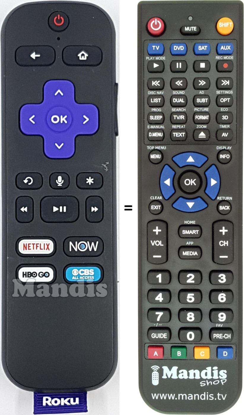 Replacement remote control REMCON2154