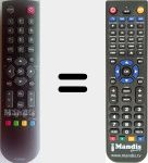 Replacement remote control for RC2000E01 (04TCLTEL0222)