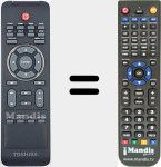 Replacement remote control for Store Tv 1,5TB (PA4210E1HK0)