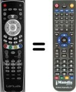 Replacement remote control LENUSS HDTV 32STC12