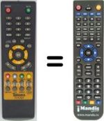 Replacement remote control Televes 711701