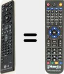 Replacement remote control for AKB37026876