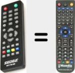 Replacement remote control for 999801