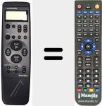 Replacement remote control for VEQ1560