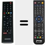 Replacement remote control for TS1 NETFLIX (759551797500)