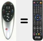 Replacement remote control for AKB74076101