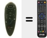 Replacement remote control for AN-MR500 (EBX62208301)