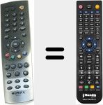 Replacement remote control for RS-521 (01400-0062)