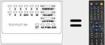 Replacement remote control for TP300-GRUNDIG