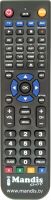 Replacement remote control FREE WAVE TV BOX