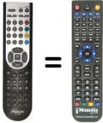 Mando a distancia equivalente Hitachi L22DP03UB