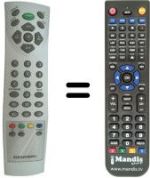 Replacement remote control Grundig LCD 51-7410TOP