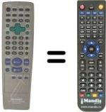 Replacement remote control Sharp DV600S