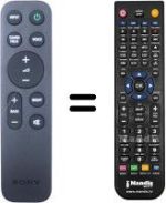 Mando a distancia equivalente Sony HVS50024