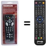 Mando a distancia equivalente Continental Edison VPH 6600 N