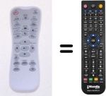 Replacement remote control Optoma SP8EG01GC01