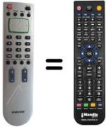 Mando a distancia equivalente Samsung TP 500 FR / AT / 29622-038.16
