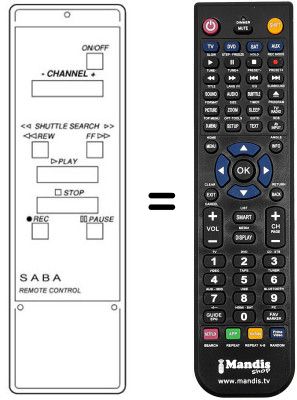 Mando a distancia equivalente FS 609