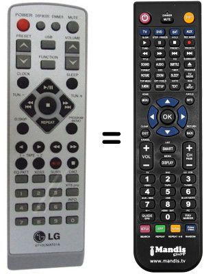 Mando a distancia equivalente LG 6710CMAT01A Mando a distancia equivalente LG 6710CMAT01A