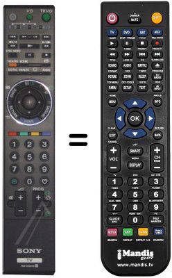 Mando a distancia equivalente Sony KDL-46 Z 5500 Mando a distancia equivalente Sony KDL-46 Z 5500