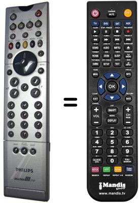 Mando a distancia equivalente Philips 50PF9964 / 12S Mando a distancia equivalente Philips 50PF9964 / 12S