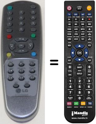 Comandament a distància equivalent LG KCE20J3RX Comandament a distància equivalent LG KCE20J3RX