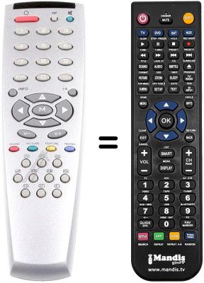 Mando a distancia equivalente Grandin 55FV05