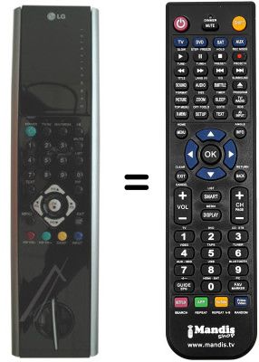 Mando a distancia equivalente LG 6710V00125D Mando a distancia equivalente LG 6710V00125D