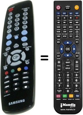 Mando a distancia equivalente Samsung BN59-00687A Mando a distancia equivalente Samsung BN59-00687A