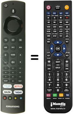 Replacement remote control HVS57088