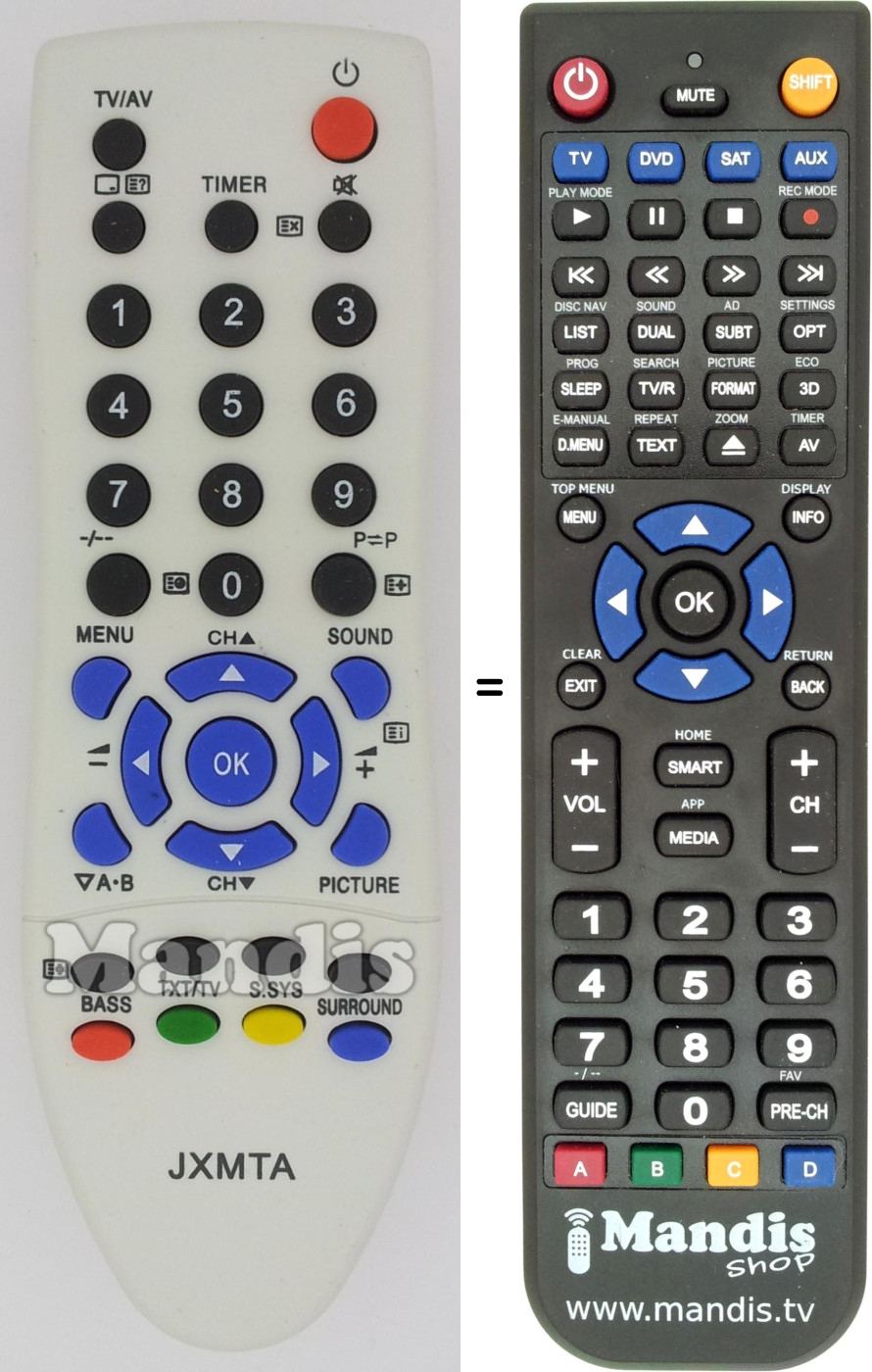 Replacement remote control Sanyo JXMTA-1