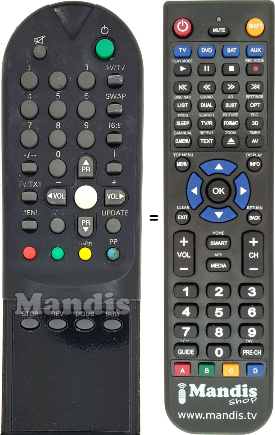 Replacement remote control Goldstar REMCON400