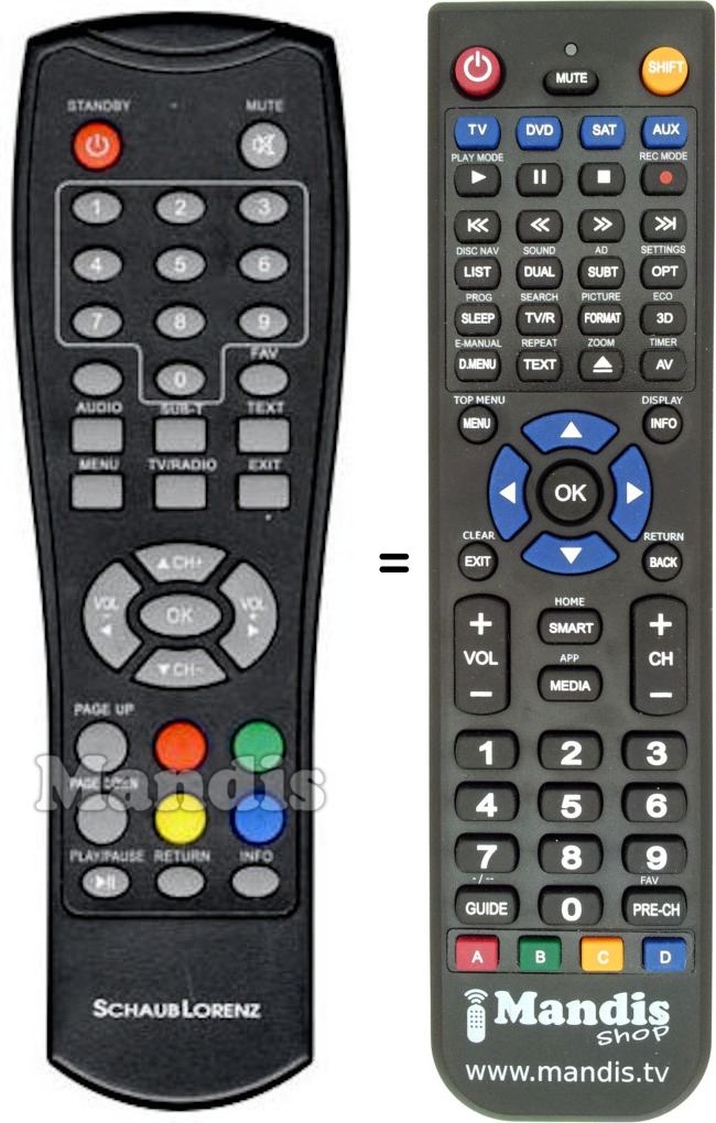 Replacement remote control Nikkei REMCON847