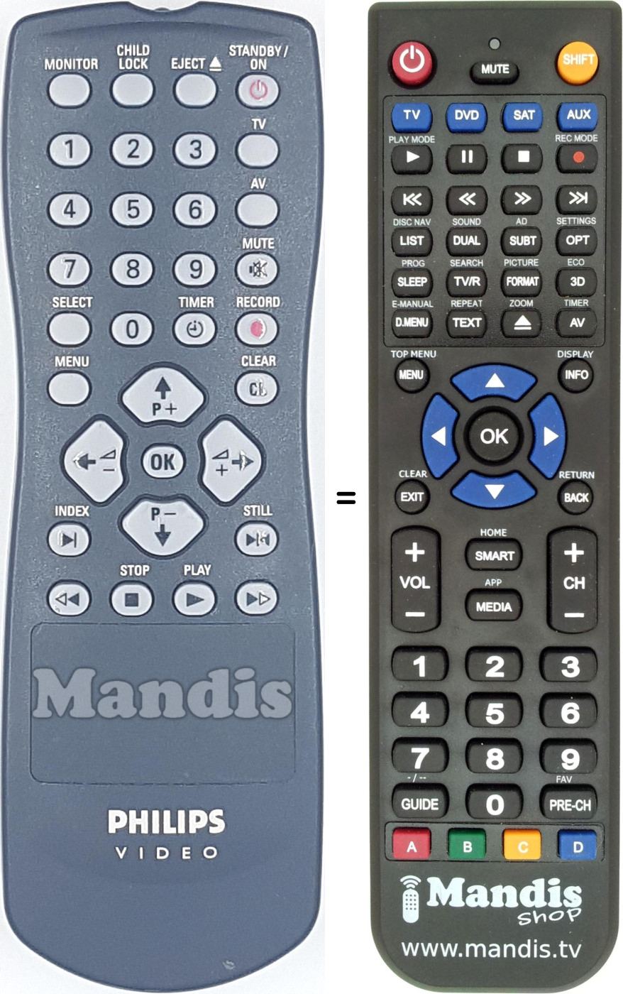 Replacement remote control 862266111101