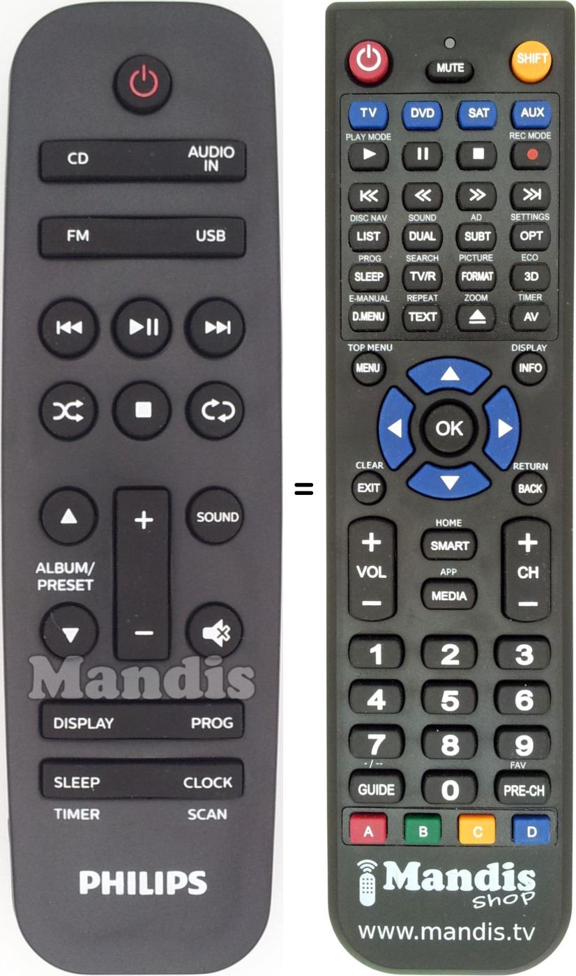 Mando a distancia equivalente 996580009857
