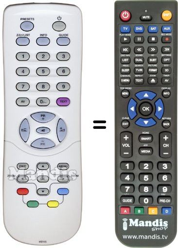 Replacement remote control Bluesky MB 105