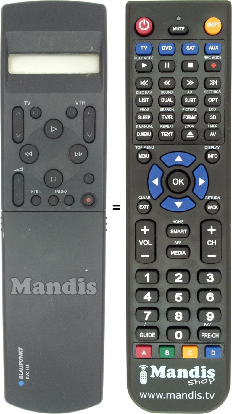 Replacement remote control SVC-165