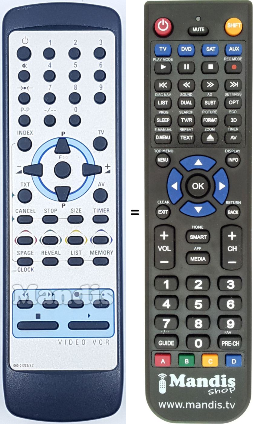 Replacement remote control 060012235.2