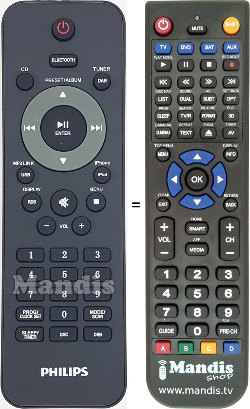 Replacement remote control 996510068211