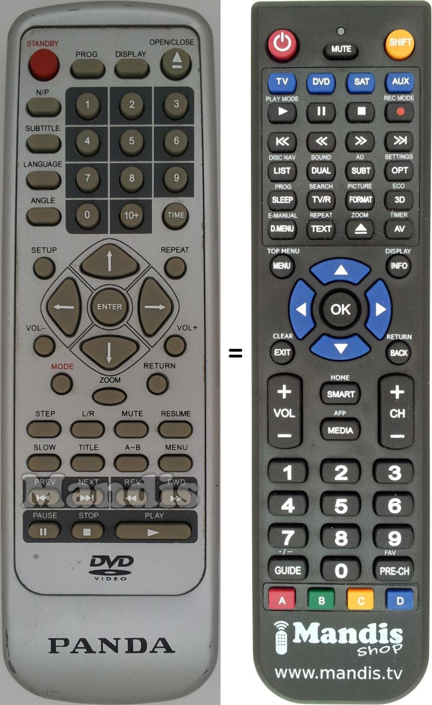 Replacement remote control REMCON1526