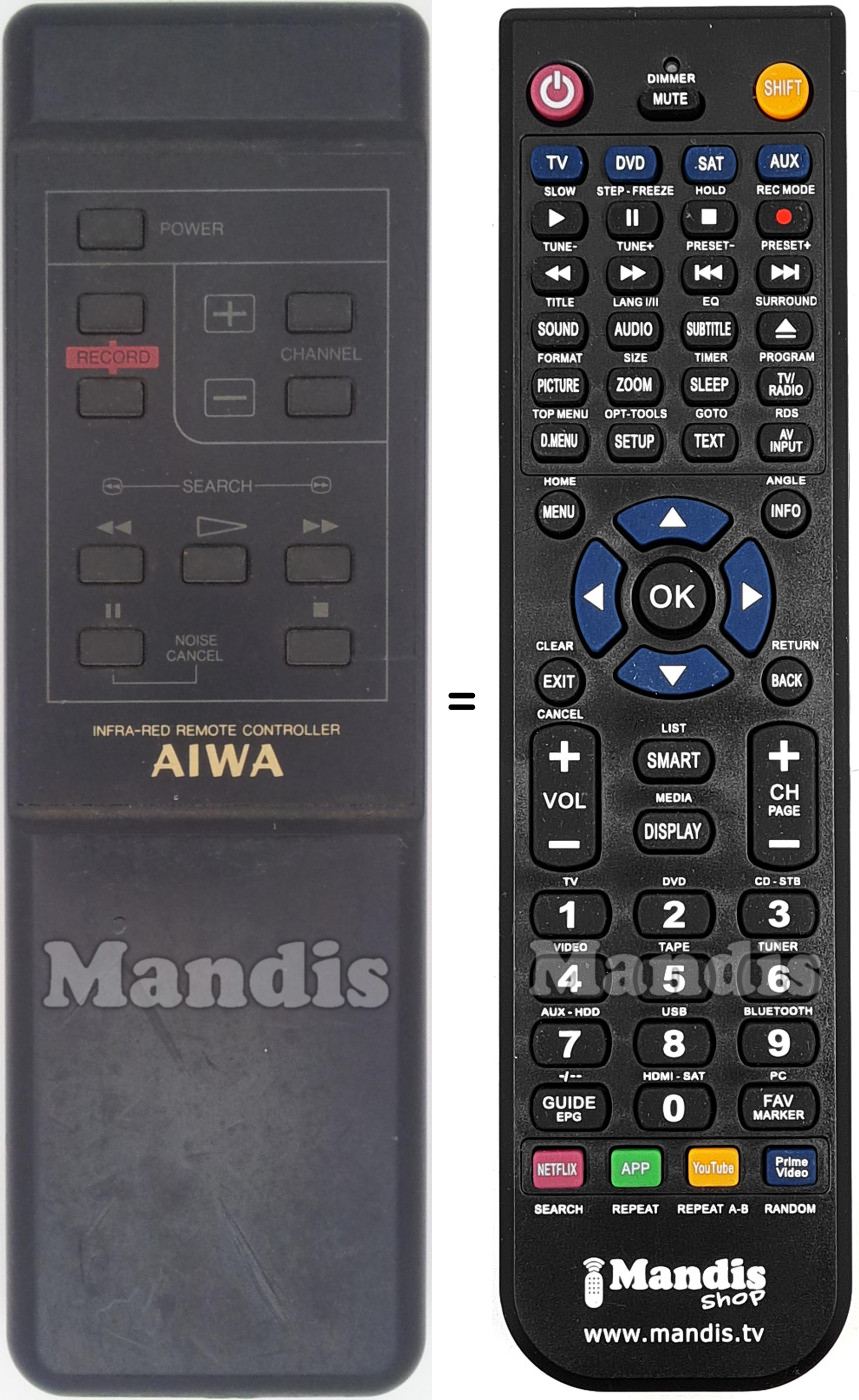 Replacement remote control Aiwa001