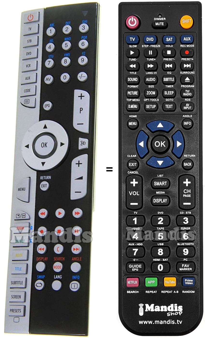 Mando a distancia equivalente 40029057