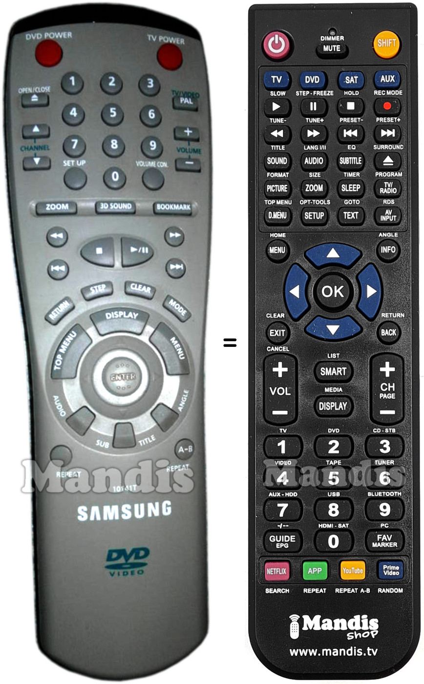 Mando a distancia equivalente Samsung 10141T