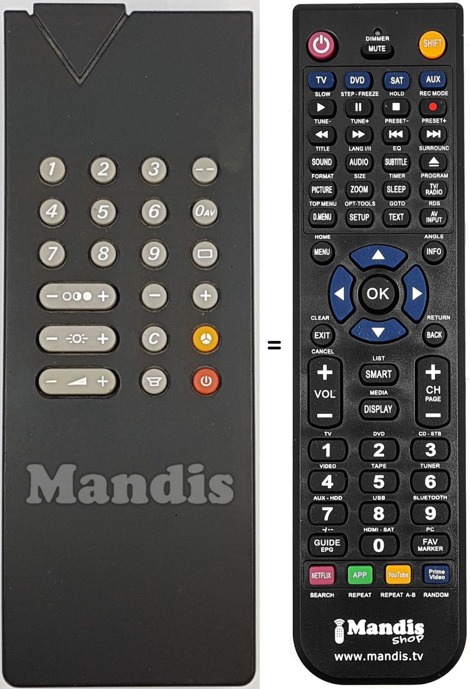Mando a distancia equivalente 56521350