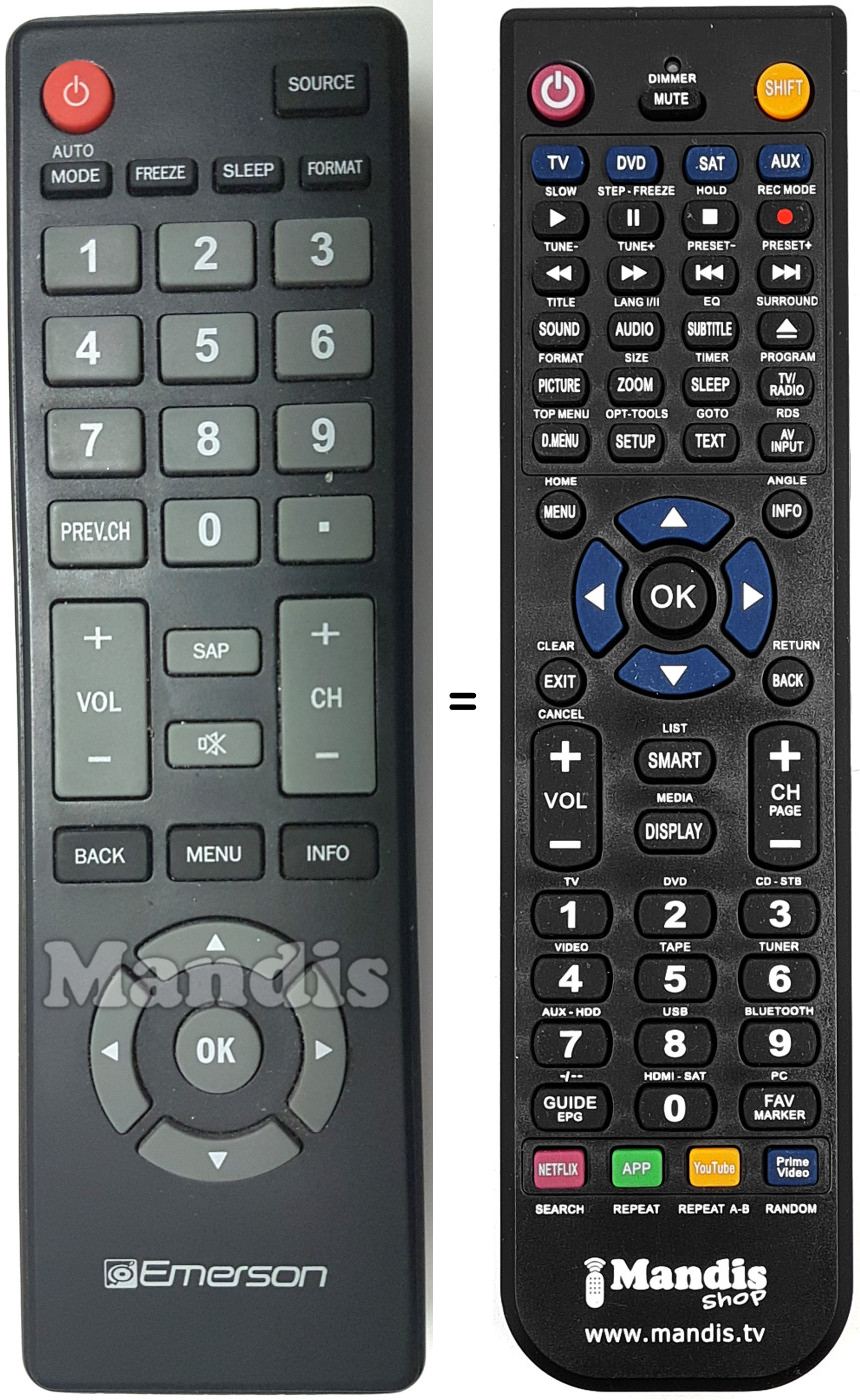 Mando a distancia equivalente EME002