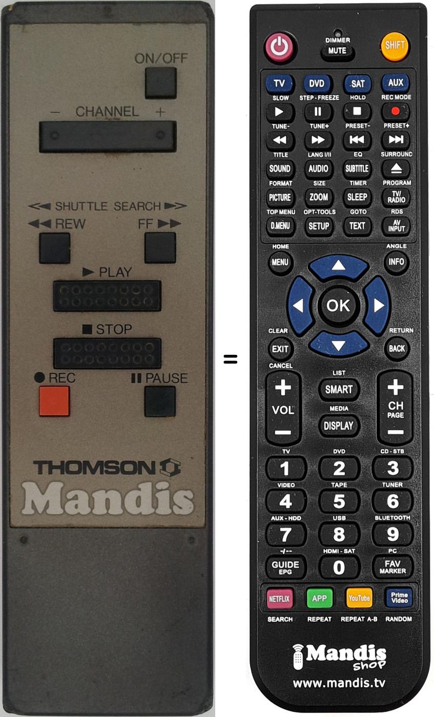Mando a distancia equivalente Saba TC352