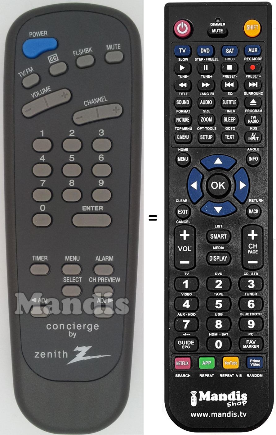 Mando a distancia equivalente SC3492