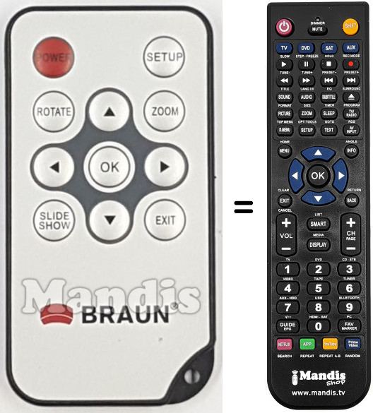 Mando a distancia equivalente REMCON2156