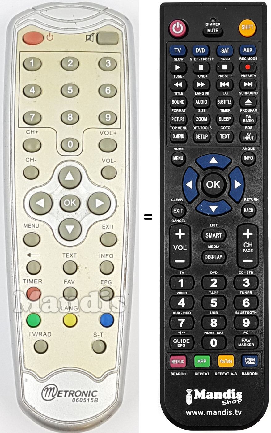 Replacement remote control 060515B