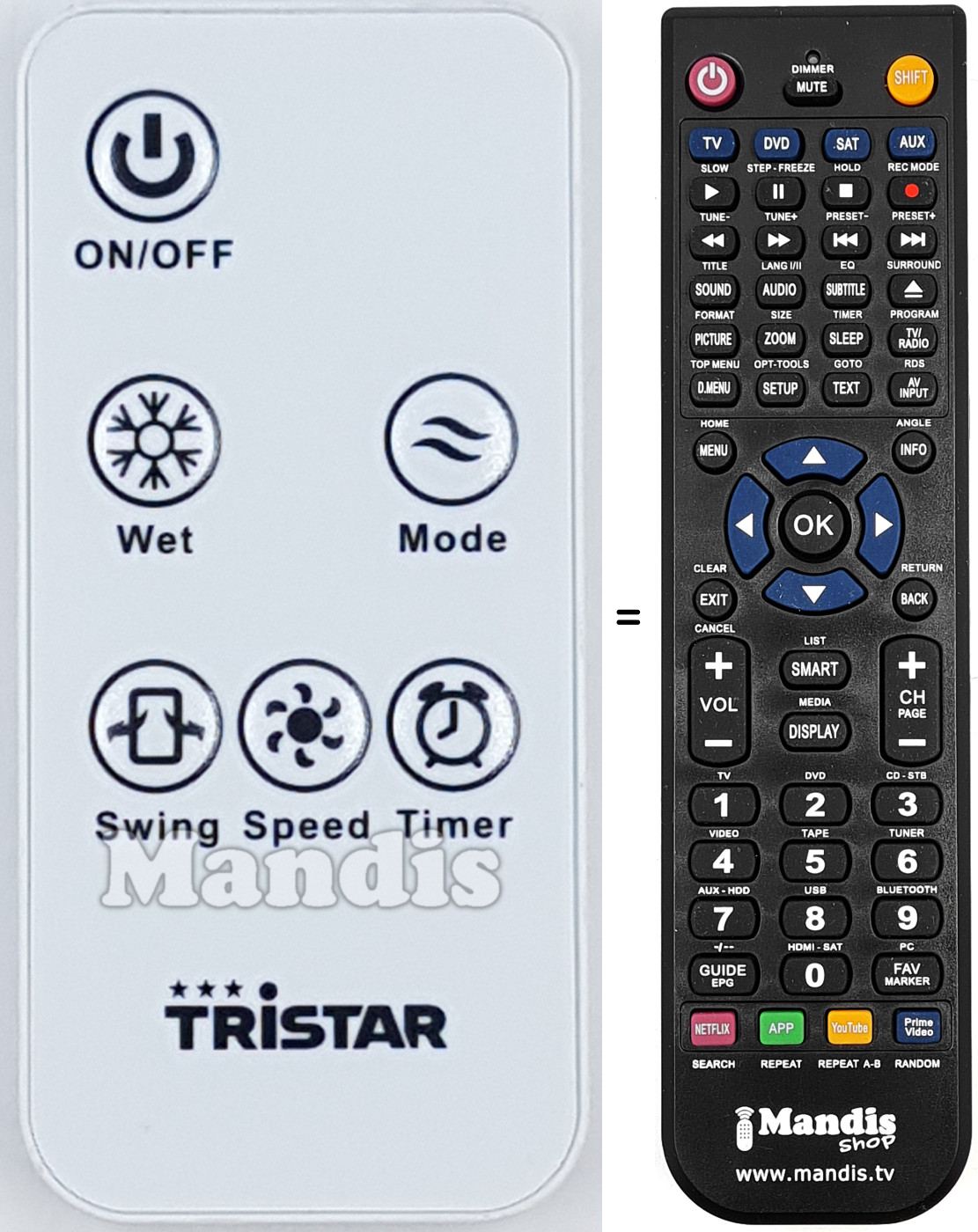 Replacement remote control AT-5446